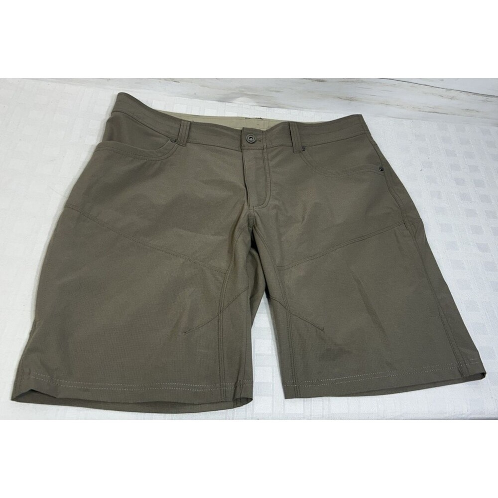 Kuhl 5230 SILENCR Kargo Cargo Shorts Outdoor Brown Zip Pocket Men's Size 38